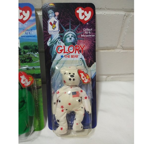 TY Beanie Babies McDonalds International Bears LOT of 4-ALL w/ Errors NEW *RARE* - Picture 6 of 15